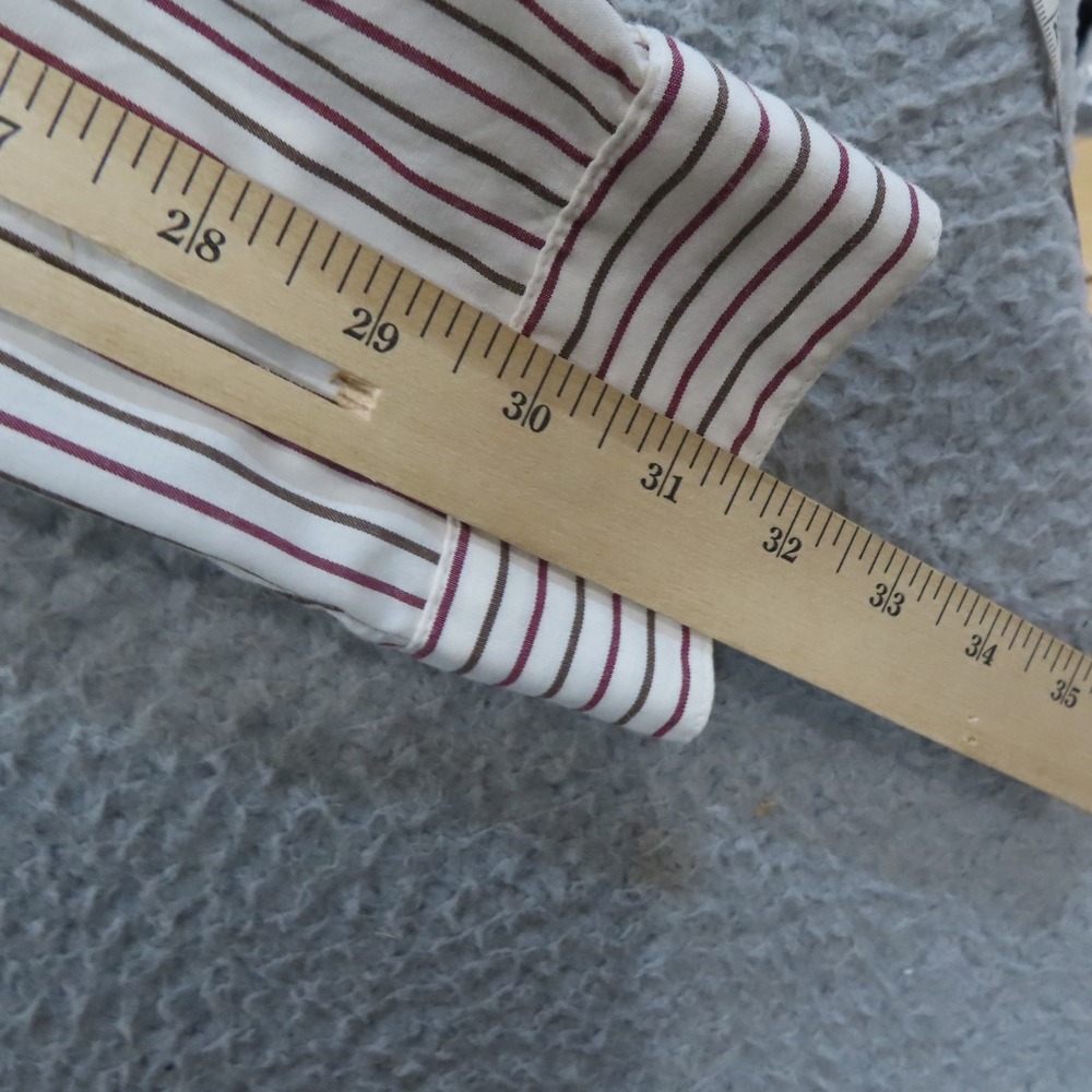 Napa Valley Vintage Striped Cottagecore Y2K Shirt Floral Embroidered Large - Picture 9 of 10
